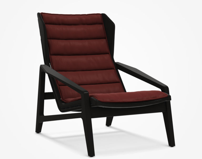 D.156.3 est un fauteuil lounge conçu par Giò Ponti et proposé par Peverelli.