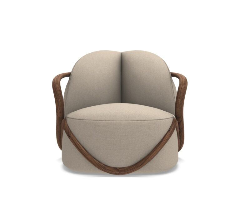Le fauteuil Hug est un fauteuil de salon conçu par Rossella Pugliatti et proposé par Peverelli.