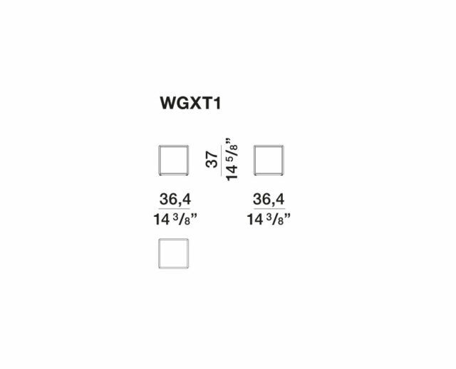 This photo shows the technical specifications of a piece of furniture