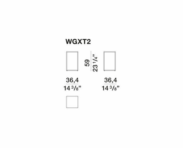 This photo shows the technical specifications of a piece of furniture