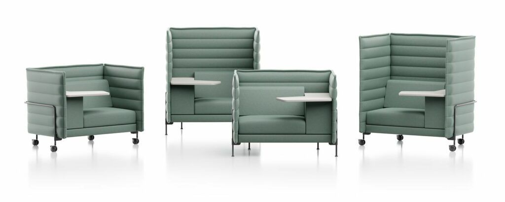 Alcove Work divano ufficio prodotto da Vitra, progettato da Ronan & Erwan Bouroullec e proposto da Peverelli