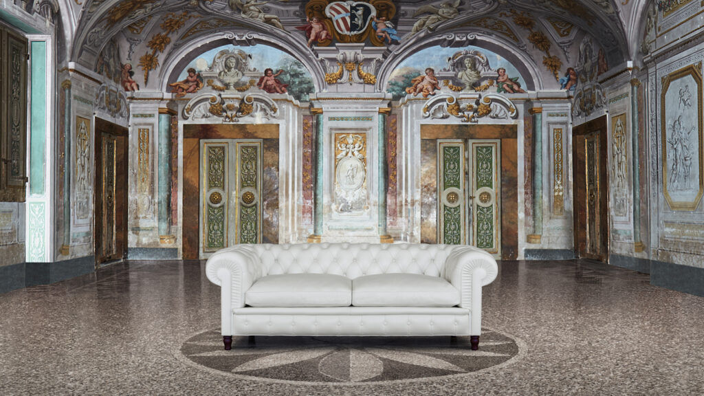 Chester est une chaise longue conçue par Renzo Frau et proposée par Peverelli.