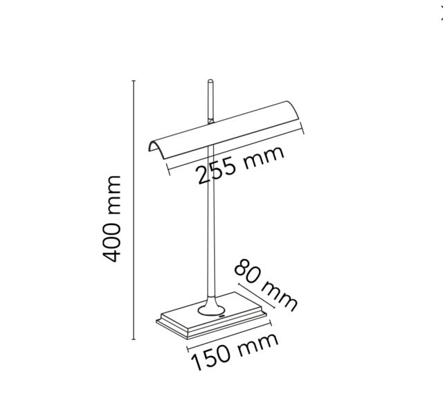 This photo describes the technical specifications of the Goldman design lamp