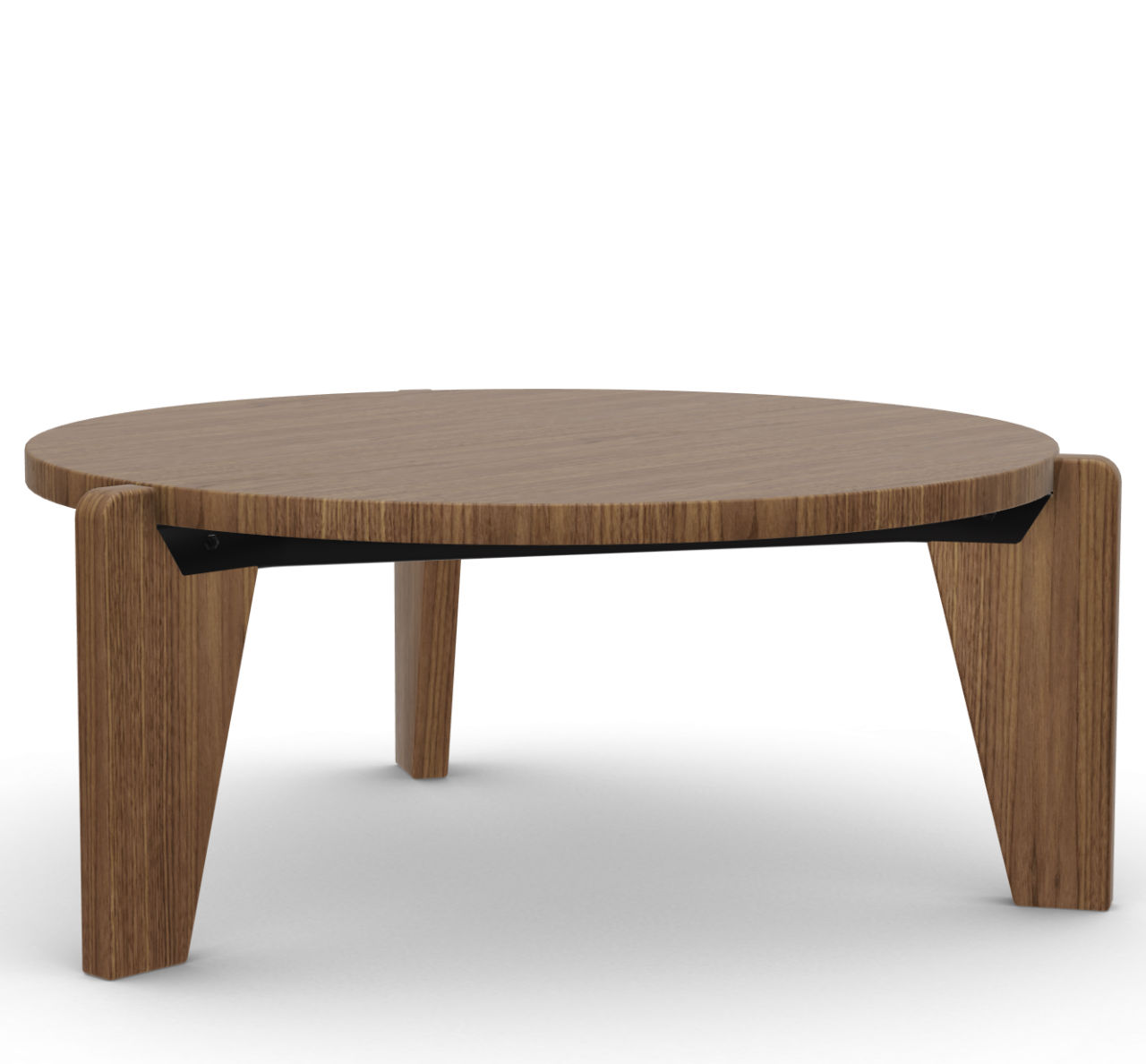Gueridon Bas Massello è un tavolo da salotto moderno progettato da Jean Prouvé e proposto da Peverelli