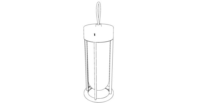 Foto di una scheda tecnica dettagliata del prodotto di illuminazione di Flos, azienda leader nella produzione di lampade di alta qualità