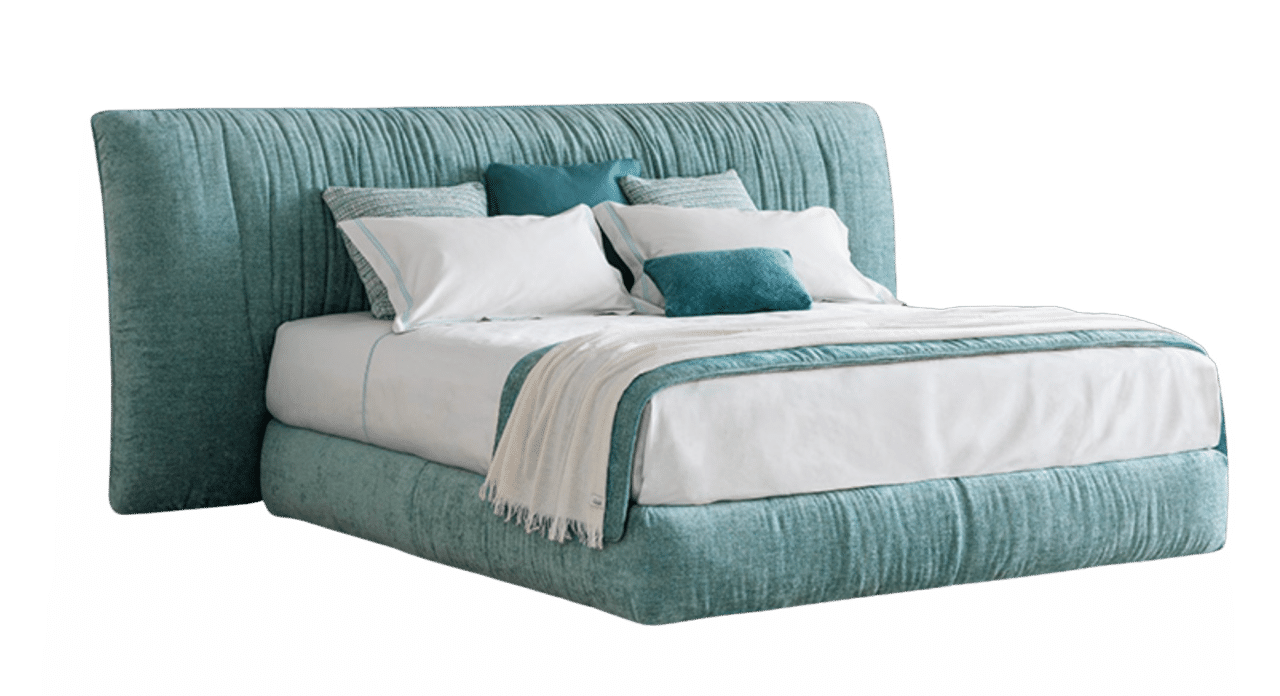 Layla est un lit design conçu par Flou et proposé par Peverelli.