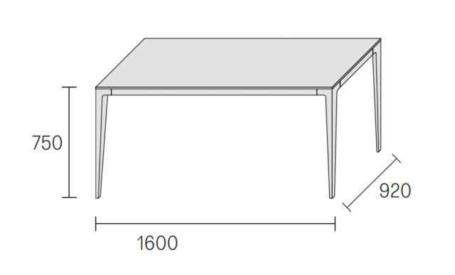 This photo shows the technical specifications of a piece of furniture