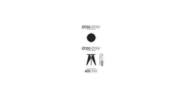 Stool Solvay Tabouret Vitra presented by Peverelli in 3D