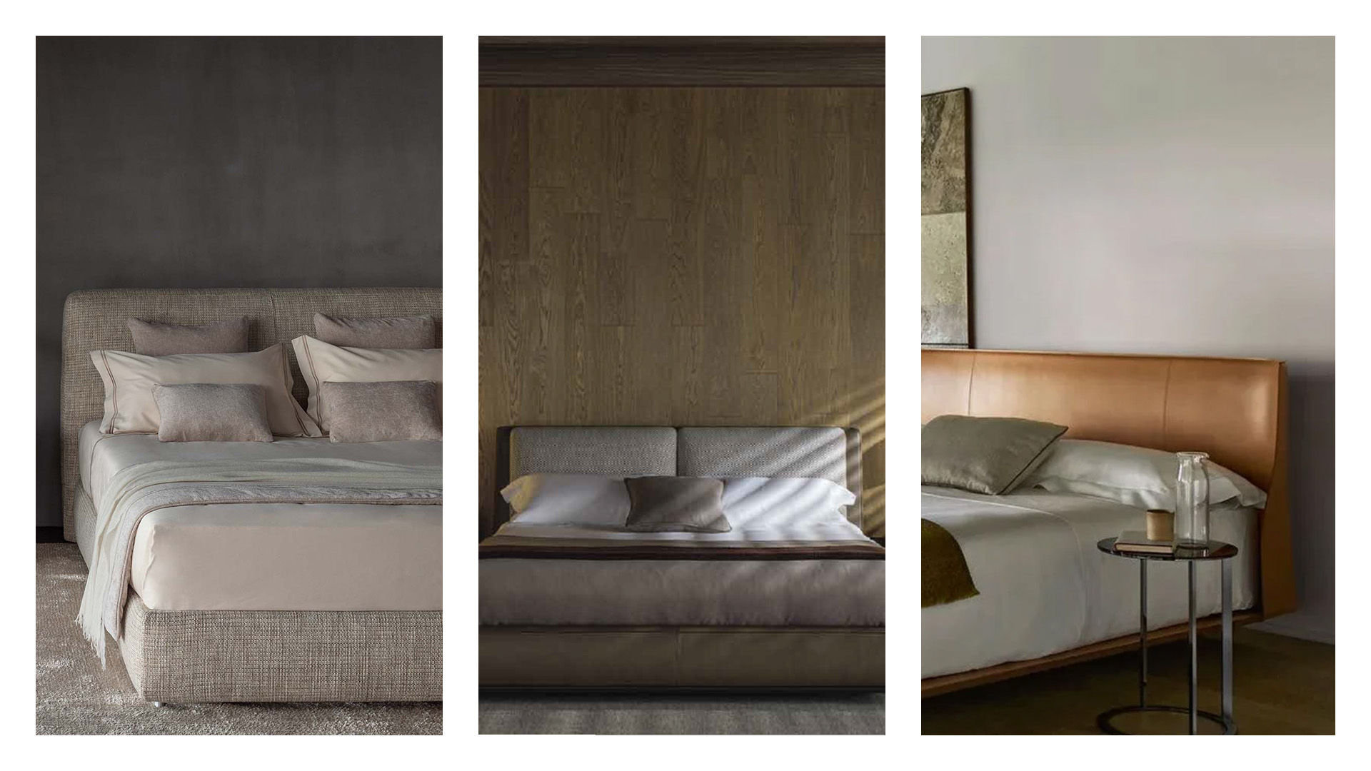 This photo shows different types of modern furniture proposed by Peverelli
