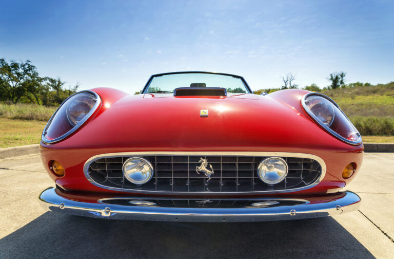 This photo shows a luxury classic car