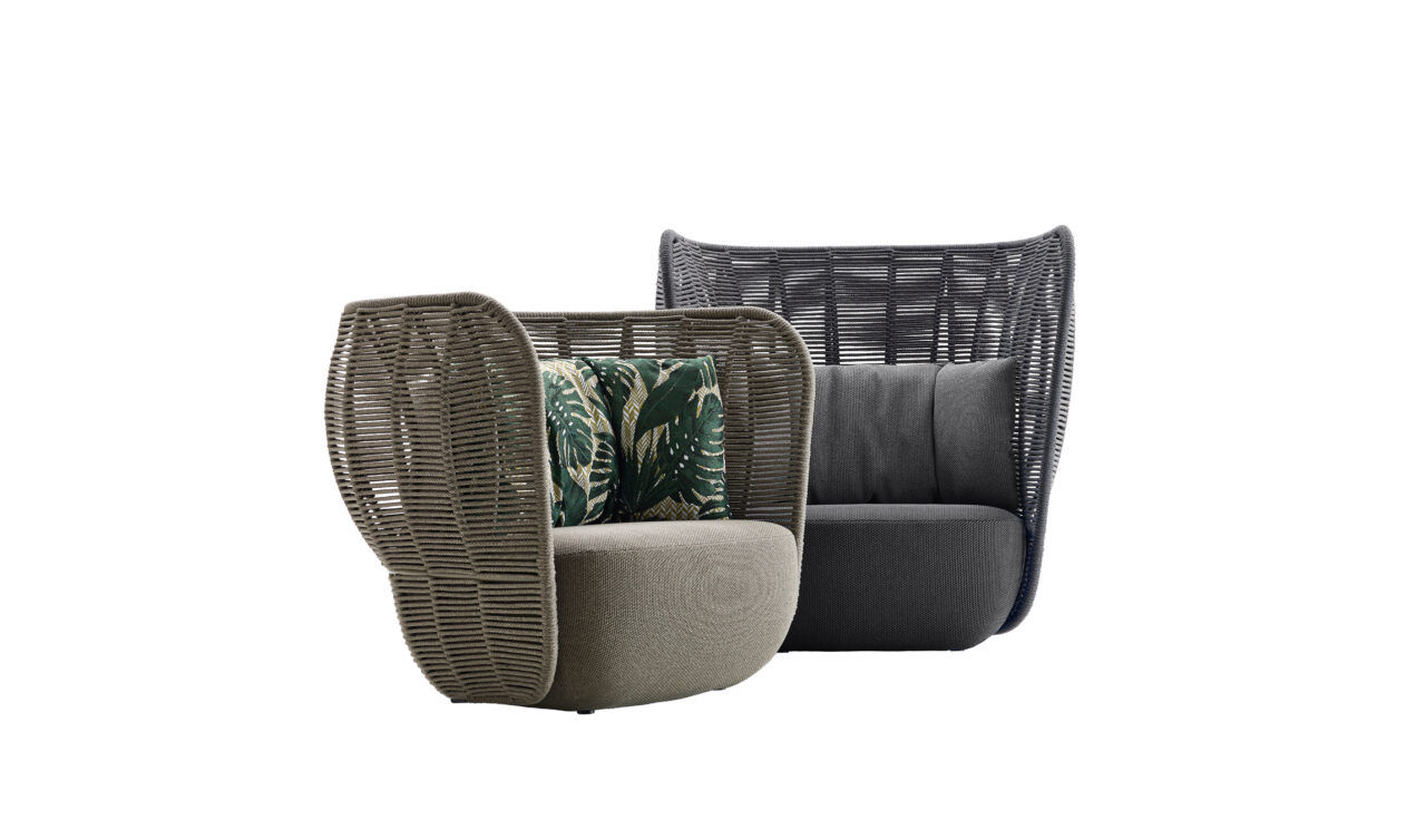 B&B Italia presents the Bay Armchair as the furniture trend of 2024