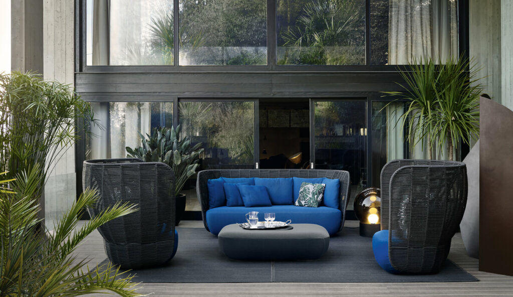 Furniture trends 2024: the Bay B&B Italia design armchair