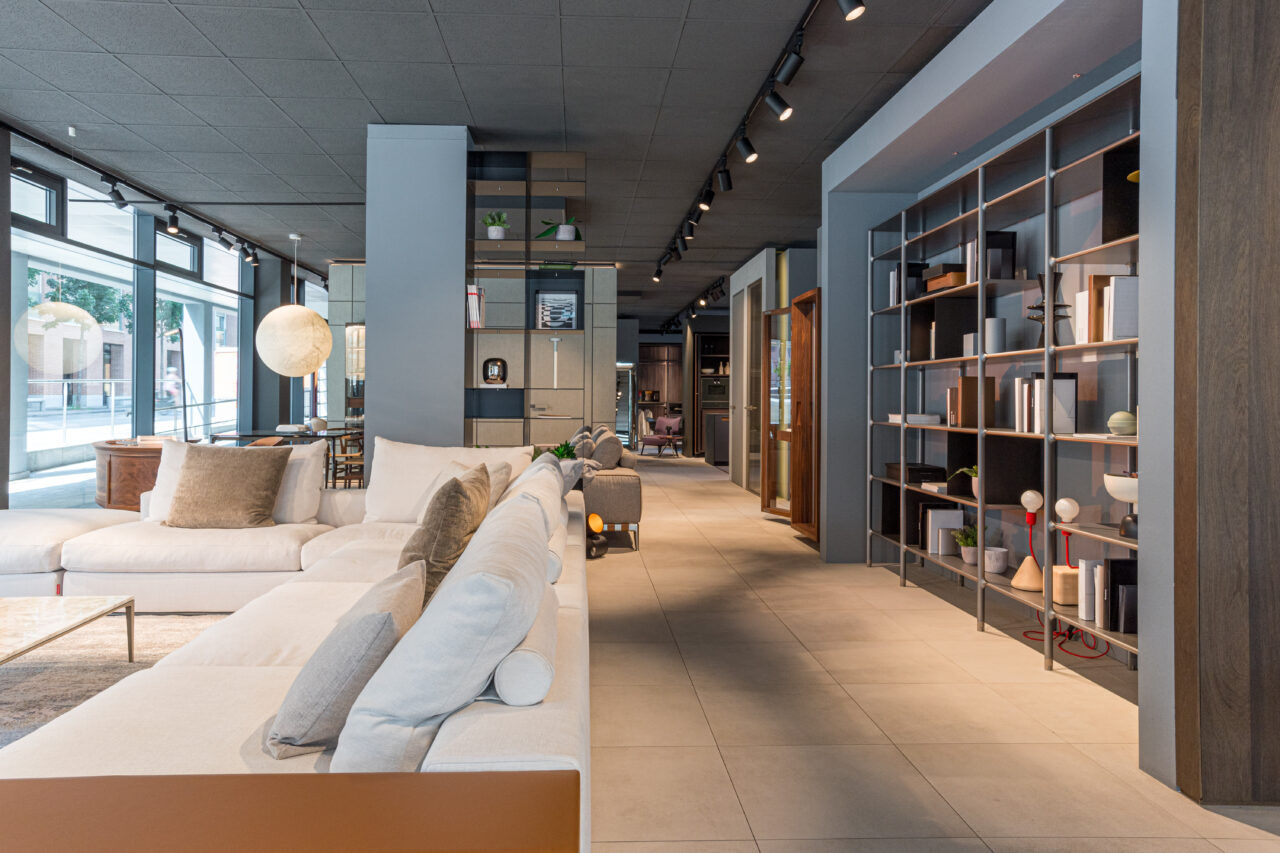 Peverelli Design a Lugano. De Padova Lugano, Poltrona Frau Lugano, Rimadesio Lugano. Boffi Lugano, San Giacomo Lugano. Flou Lugano