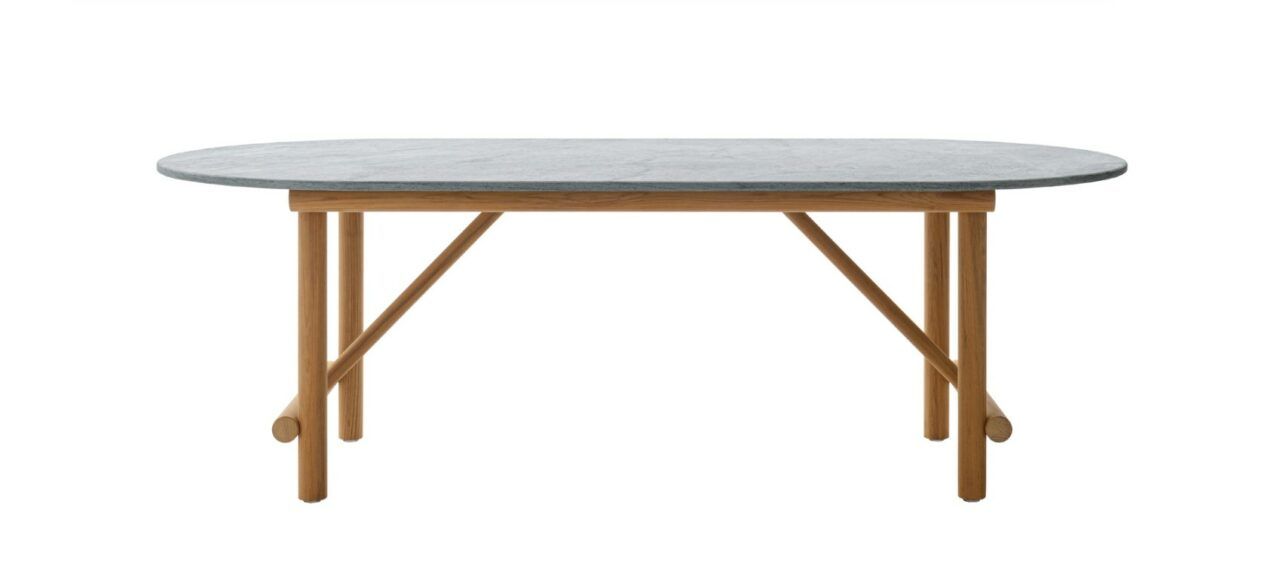 This photo shows the Ayana outdoor table by B&B