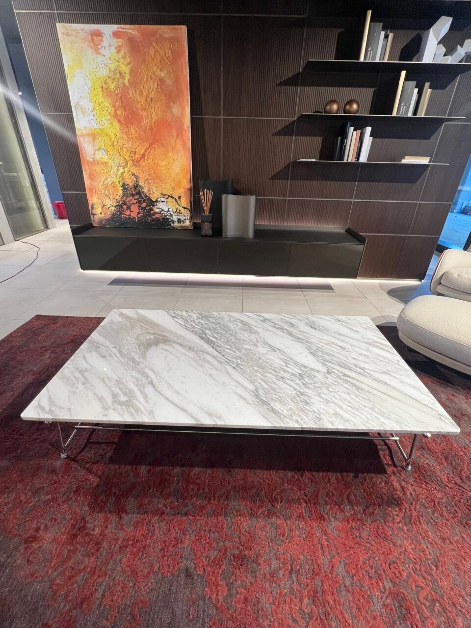This photo shows the Any - Day coffee table by Flexform