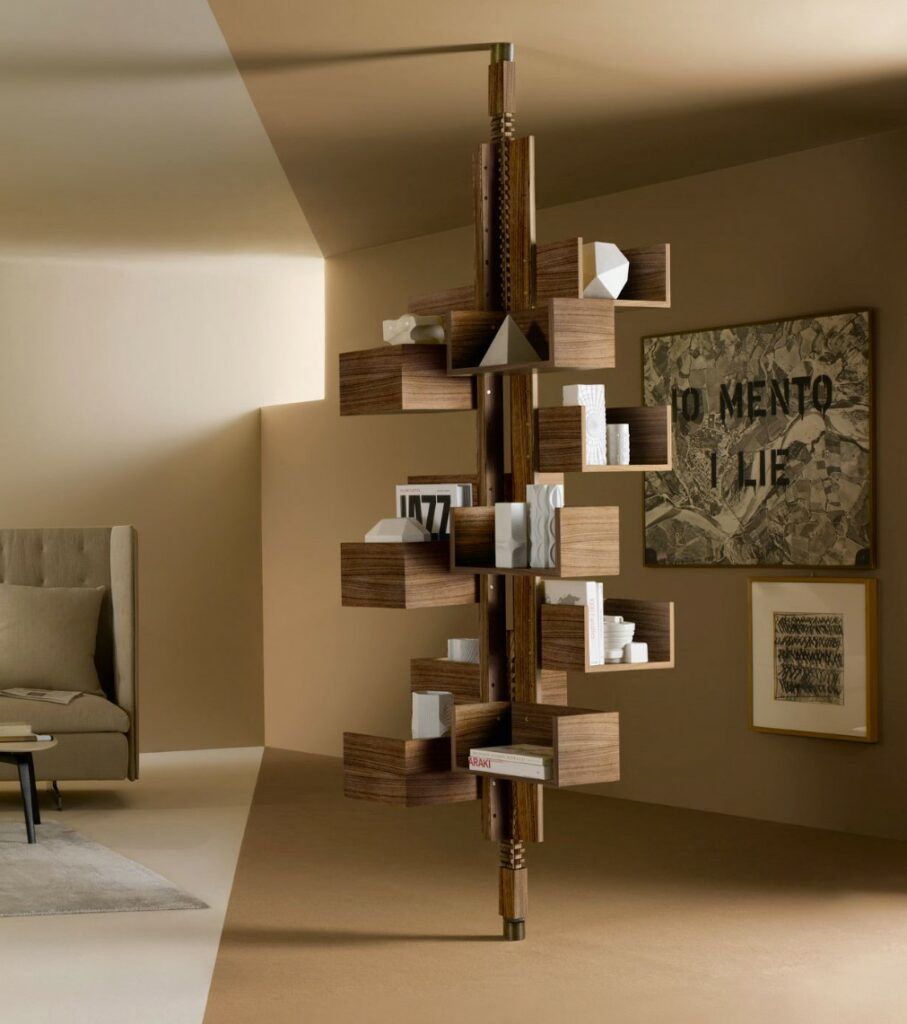 This photo shows the Albero bookcase by Poltrona Frau