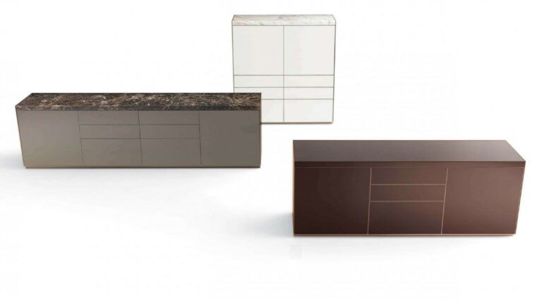 Cette photo montre le buffet Self bold de Rimadesio