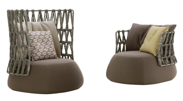 This photo shows the Fat Sofa Outdoor armchair by B&B