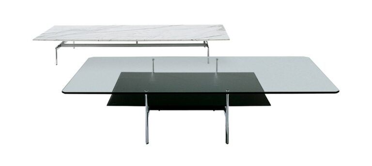 This photo shows the Diesis coffee table from B&B