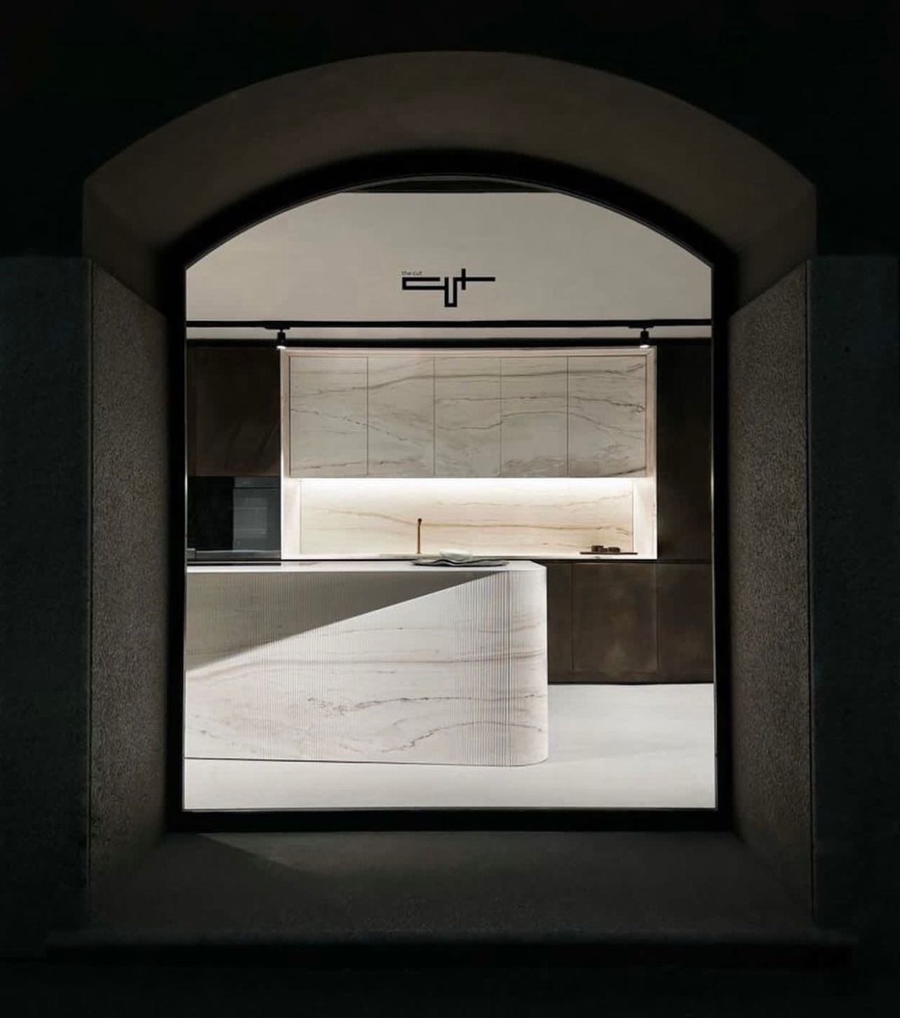 This photo shows the entrance to Flagship Store The Cut by Peverelli Design