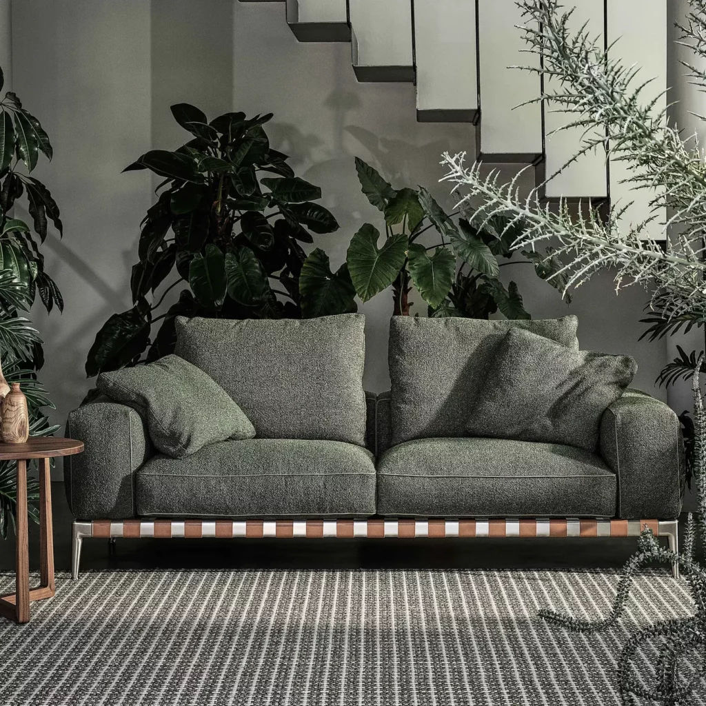 This photo shows the Gregory linear sofa by Flexform