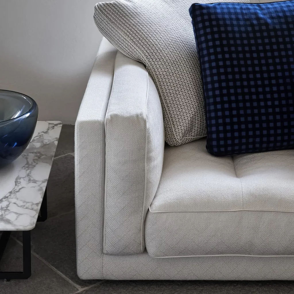 This photo shows the Lucien linear sofa by Flexform