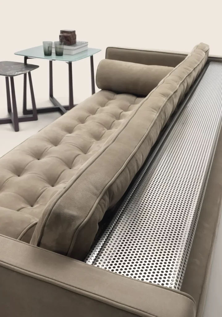 This photo shows the Magister linear sofa by Flexform