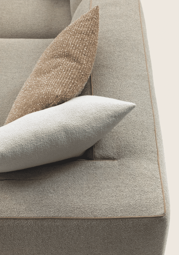 This photo shows the Perry linear sofa by Flexform