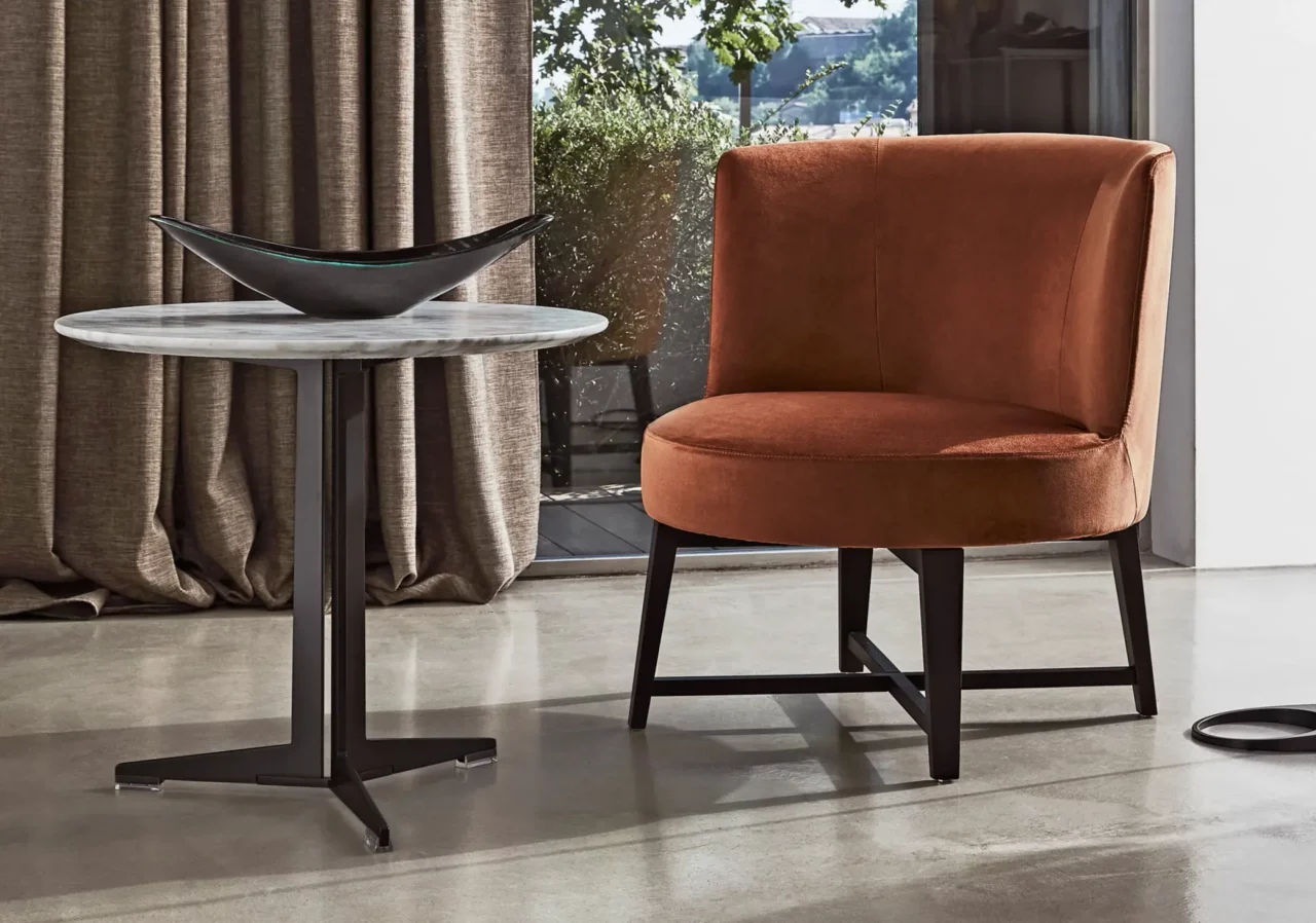 This photo shows the Hera chair by Flexform
