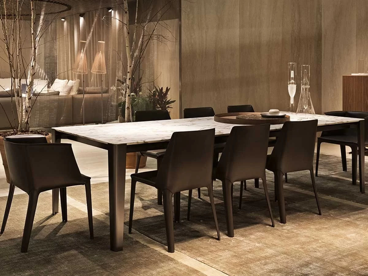 This photo shows the Iseo table by Flexform