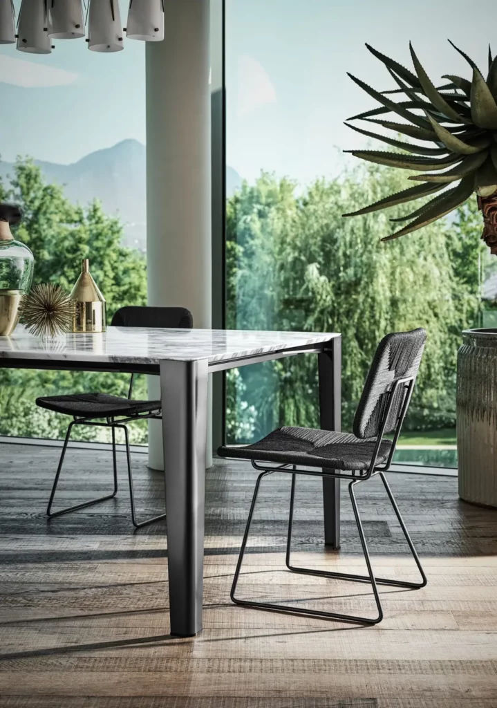This photo shows the Iseo table by Flexform