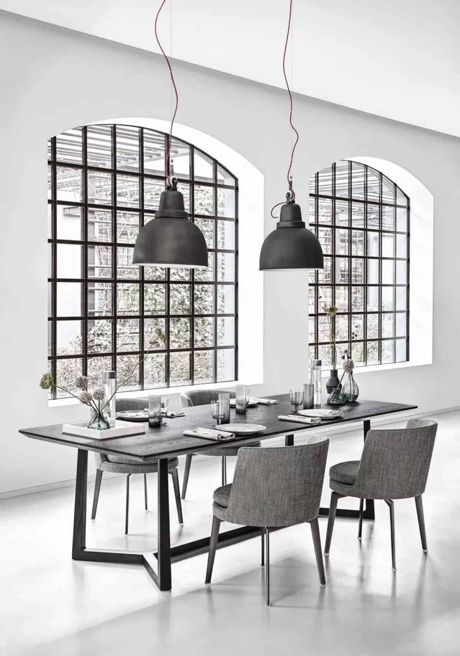 This photo shows the Jiff table by Flexform