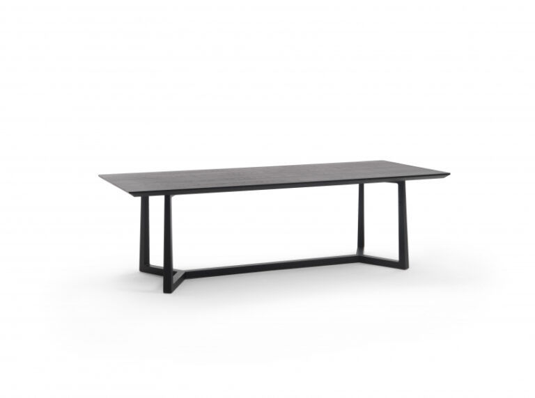 This photo shows the Jiff table by Flexform