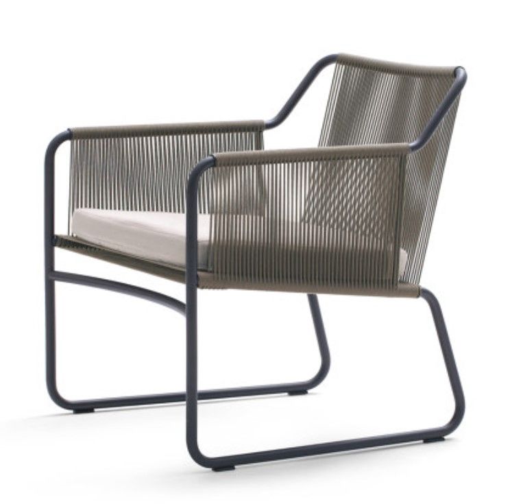 This photo shows the Harp outdoor armchair by RODA