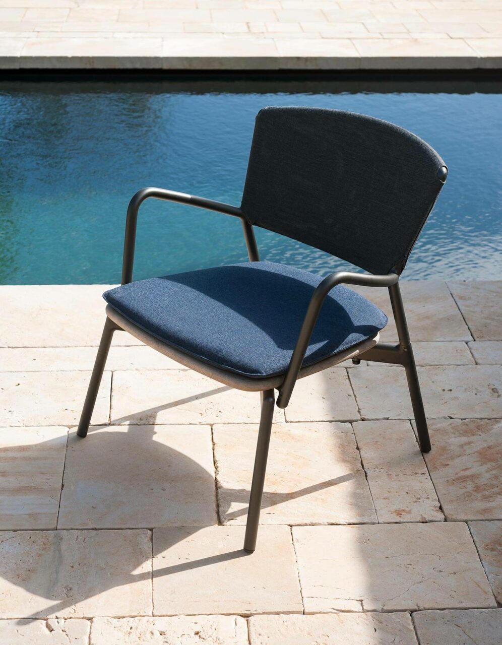 This photo shows the Piper outdoor armchair by RODA
