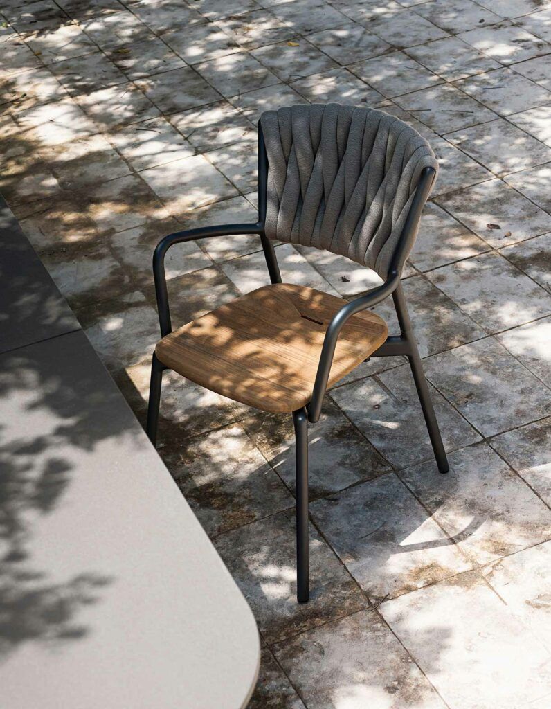 This photo shows the Piper outdoor chair by RODA