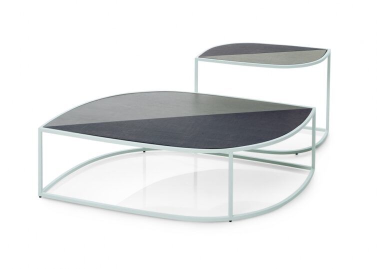 This photo shows the Leaf outdoor coffee table by B&B