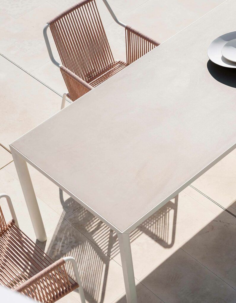 This photo shows the Plein Air outdoor table by RODA