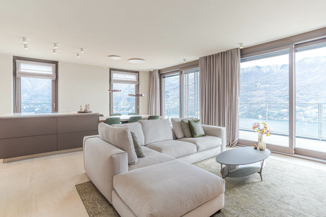 Lake Como Penthouse Project by Peverelli Design