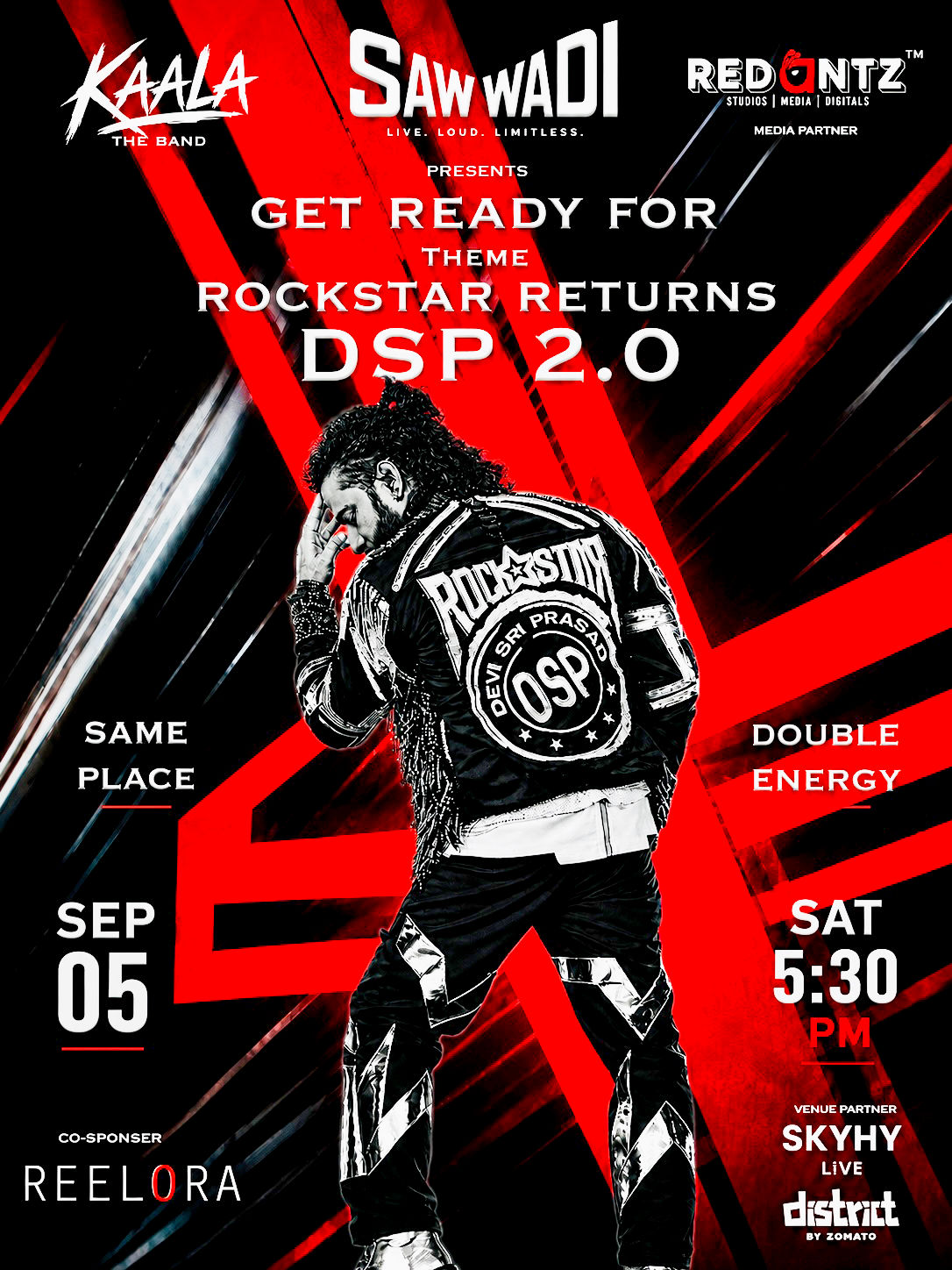 Sawwadi presents TRIBUTE ROCKSTAR RETURNS — DSP 2.0 in Gachibowli