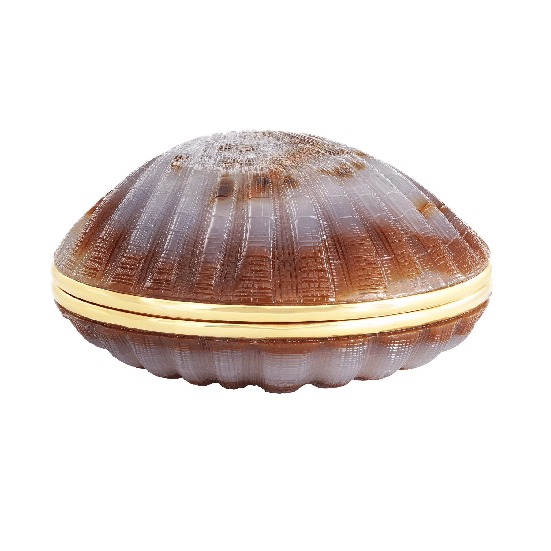 1 - Front of Idar-Oberstein Agate Shell by Emil Becker