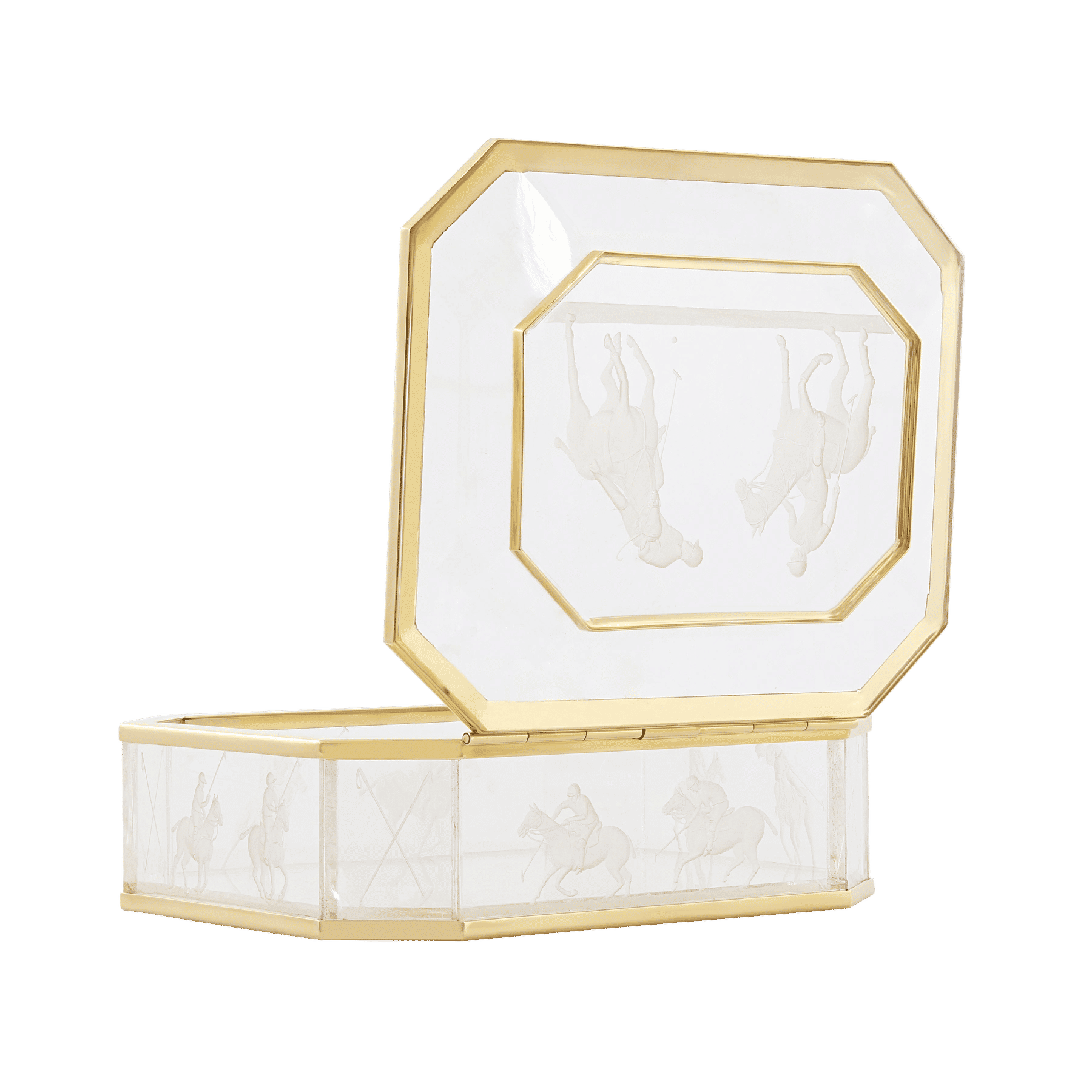3 - Back of Polo Player Rock Crystal by Emil Becker