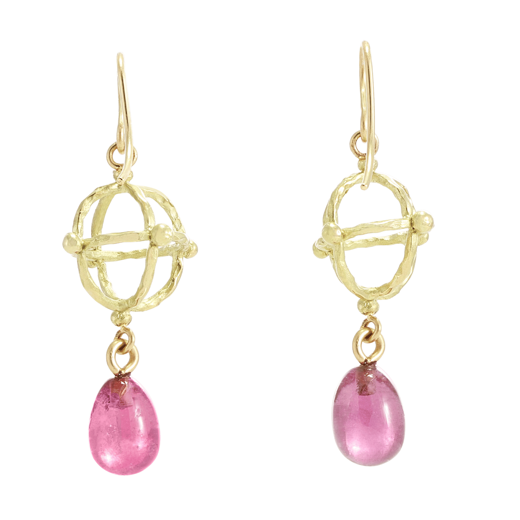 Back image of Tourmaline Astrolabe Earrings