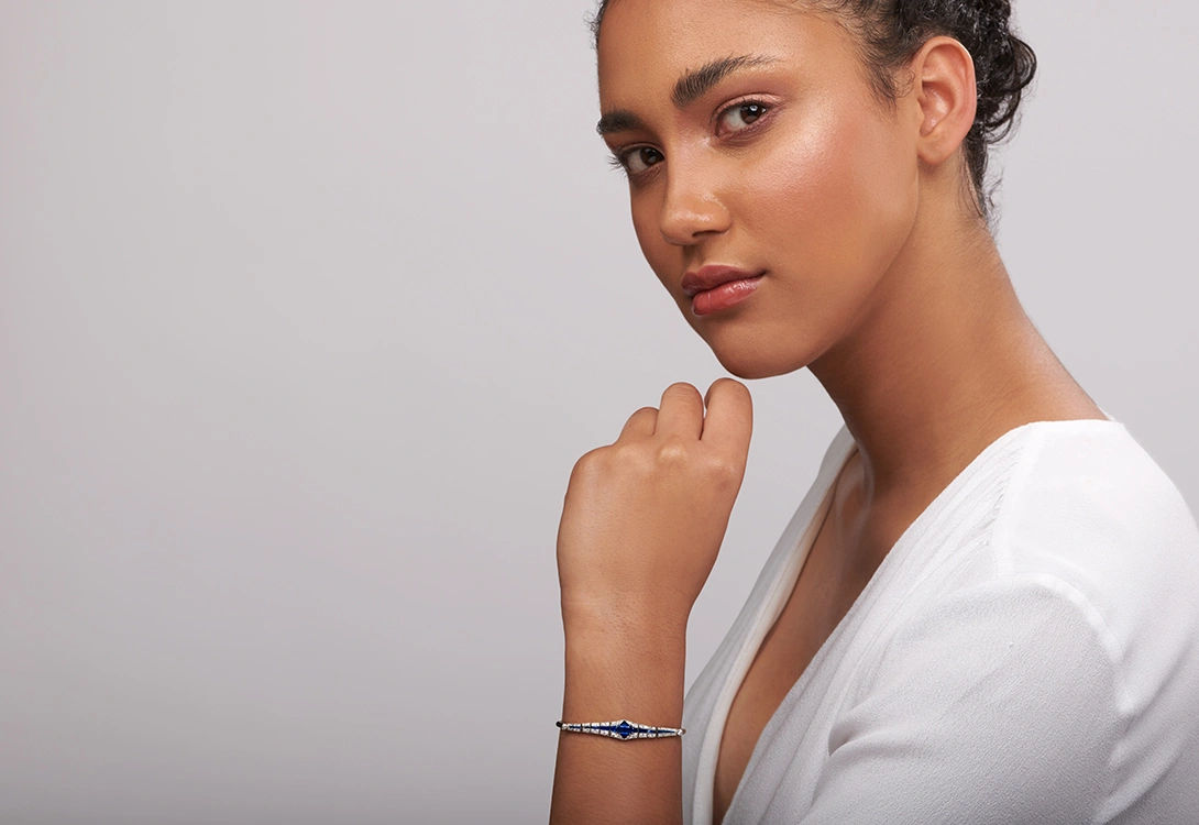 Belle Epoque Diamond Sapphire Bracelet