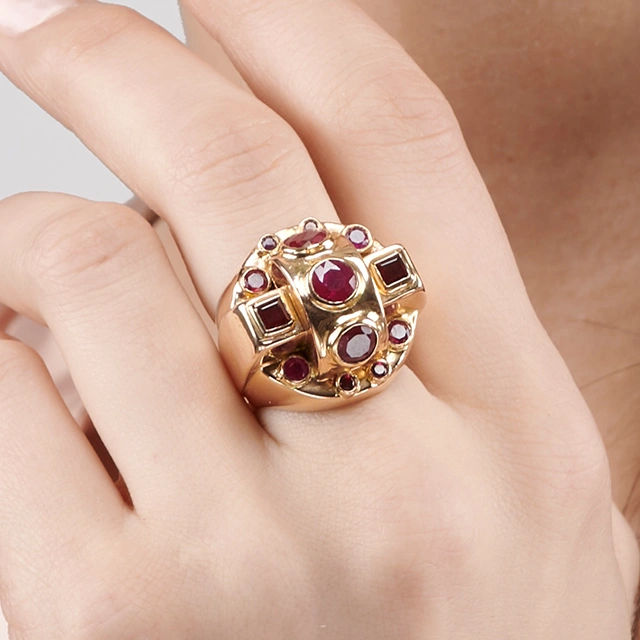 Close up of Halifax Ring by Laurent de Chavagnac