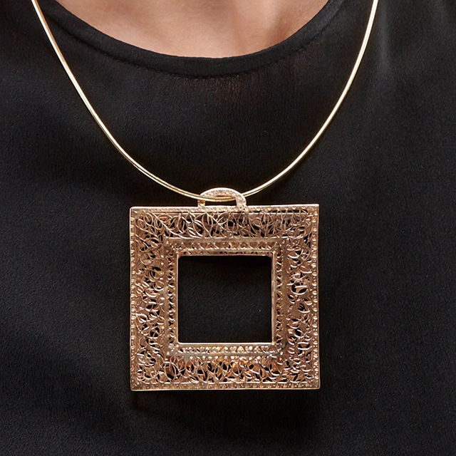 Close up of Light Lace Pendant
