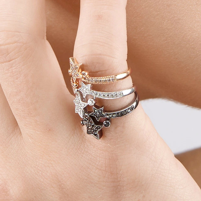 Close up of Make a Wish Stackable Knuckle Ring