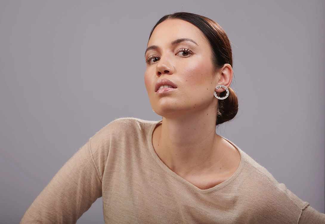 Diamond Grace Hoops