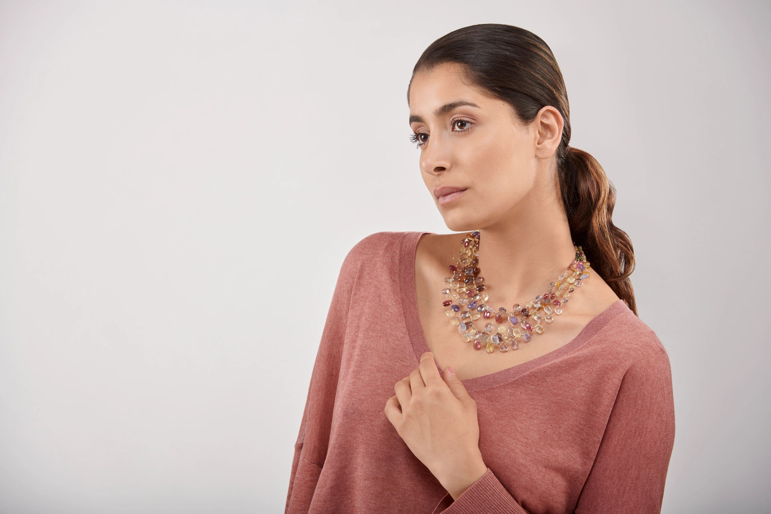 Folie en Tourmaline Necklace