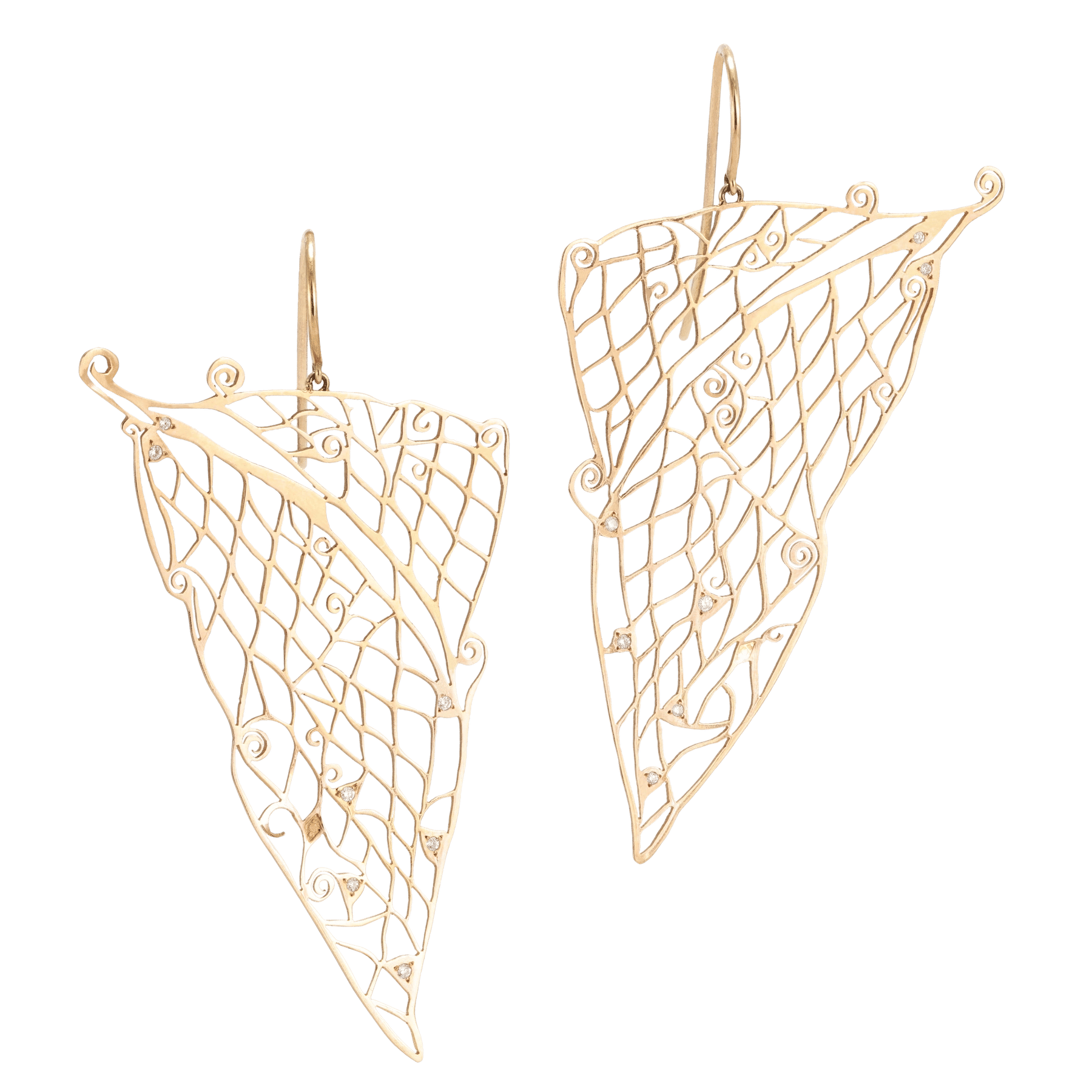 Front image of Butterfly Lace Earrings